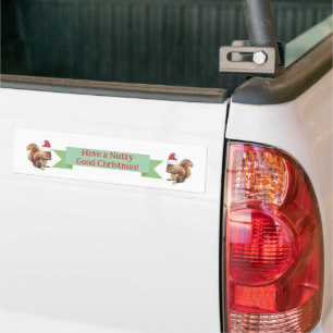 Adesivo Para Carro Tenha um bom Natal para esquilos de Natal