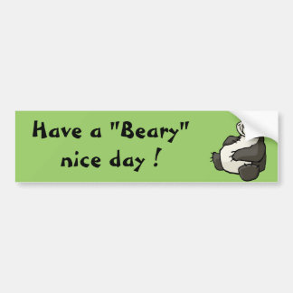 Adesivo Para Carro Tenha um dia agradável beary