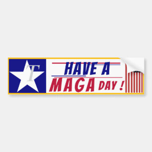 Adesivo Para Carro Tenha um dia de MAGA!