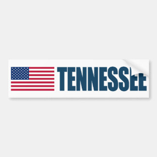 Adesivo Para Carro Tennessee com bandeira dos EUA