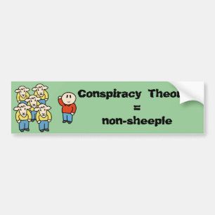 Adesivo Para Carro Teórico = non-sheeple da conspiração