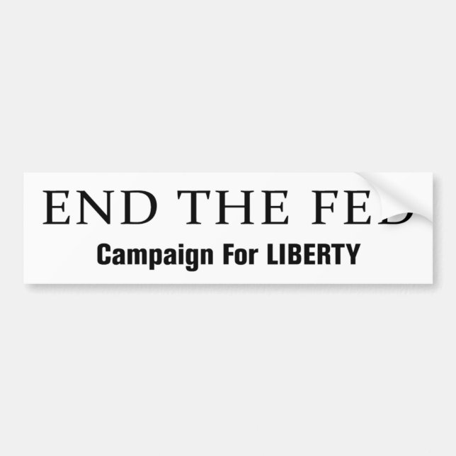 Adesivo Para Carro Termine o Fed Bumpersticker (Frente)