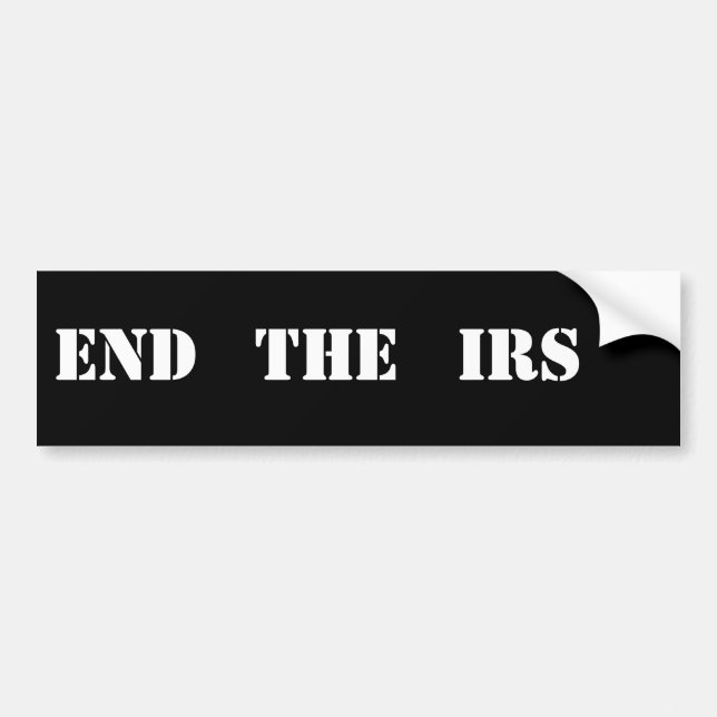 ADESIVO PARA CARRO TERMINE O IRS (Frente)