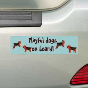 Adesivo Para Carro Terrier Cute Dog Art Personalizado