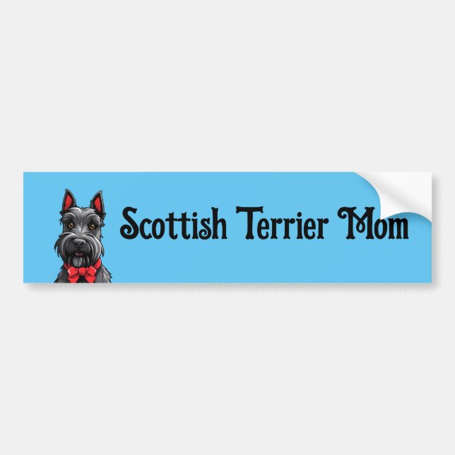 Adesivo Para Carro Terrier escocês (Frente)