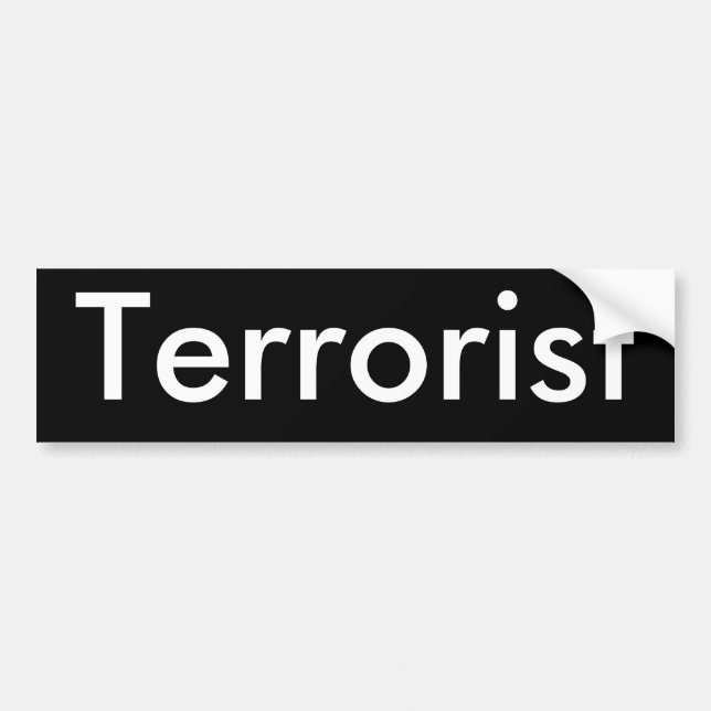 Adesivo Para Carro Terrorista (Frente)