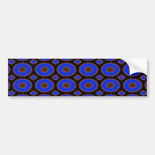Adesivo Para Carro teste padrão de flor azul