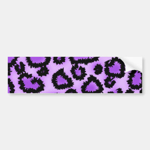 Adesivo Para Carro Teste padrão roxo e preto do impressão do leopar
