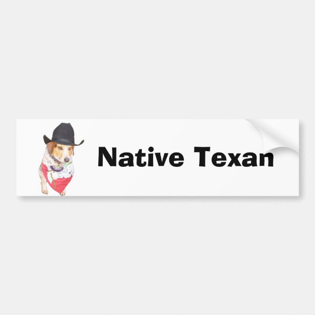 Adesivo Para Carro Texan nativo (Frente)