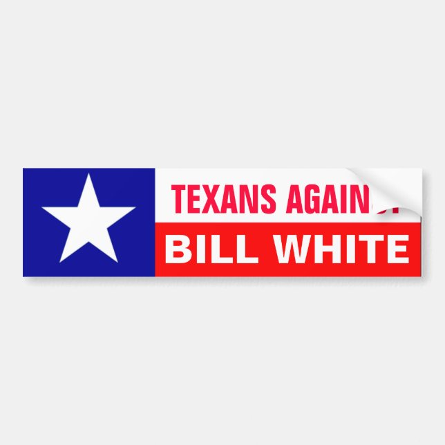 Adesivo Para Carro Texans contra o branco de Bill (Frente)