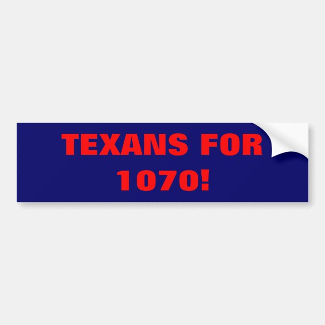 ADESIVO PARA CARRO TEXANS PARA 1070! (Frente)