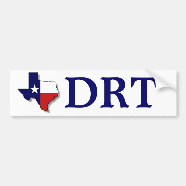 ADESIVO PARA CARRO TEXAS DRT - MARINHO (Frente)