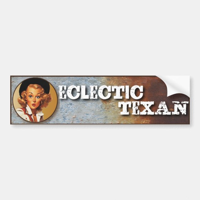 Adesivo Para Carro Texas ecléctico: Texan ecléctico! (Frente)