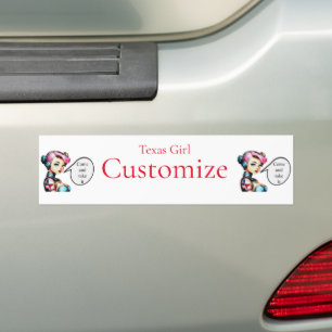 Adesivo Para Carro Texas Girl Thunder_Cove