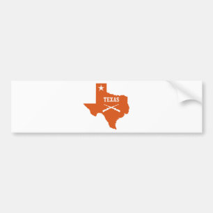 Adesivo Para Carro Texas Lone Star cruzou armas com tinta personaliza