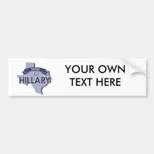 ADESIVO PARA CARRO TEXAS PARA HILLARY - .PNG