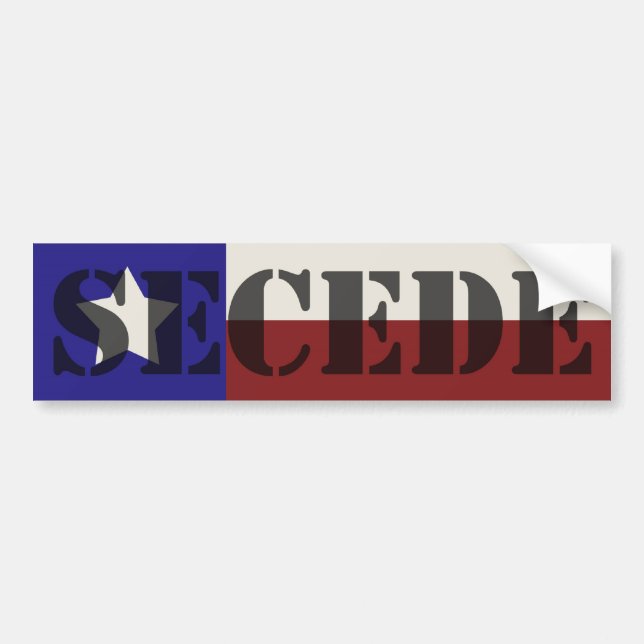 Adesivo Para Carro Texas SECEDE o autocolante no vidro traseiro (Frente)