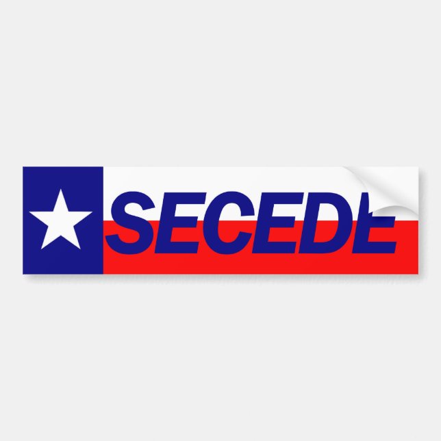 Adesivo Para Carro Texas SECEDE o autocolante no vidro traseiro (Frente)