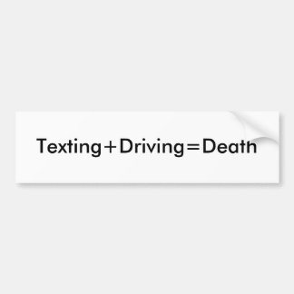 Adesivo Para Carro Texting+Driving=Death