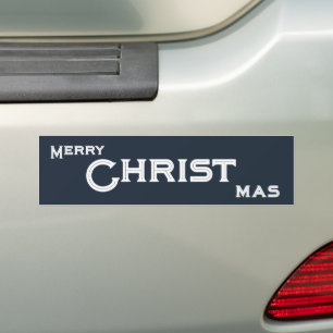 Adesivo Para Carro Texto Cristão de Natal Inspirador