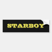 Texto customizável de STARBOY em um fundo preto