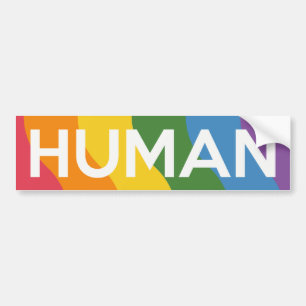 Adesivo Para Carro Texto orgulho gay Arco-Íris Humano