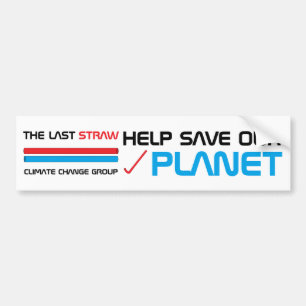 Adesivo Para Carro The Last Straw, Climate Change