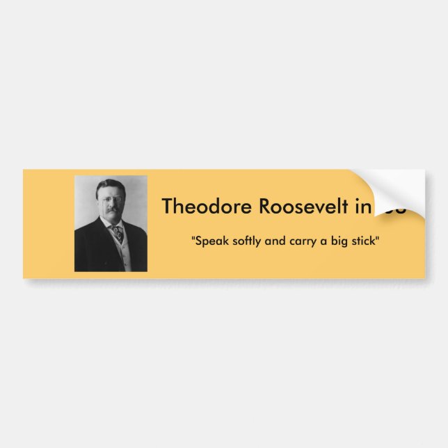 Adesivo Para Carro Theodore Roosevelt para o presidente (Frente)