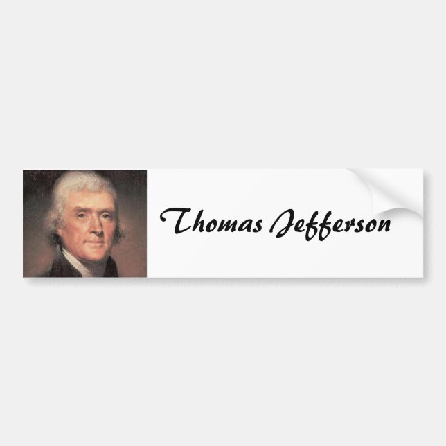 Adesivo Para Carro Thomas Jefferson (Frente)