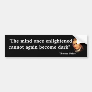 Adesivo Para Carro Thomas Paine Cita Sobre A Mente Iluminada