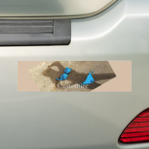 Adesivo Para Carro Thunder_Cove da Areia de Bikini Azul