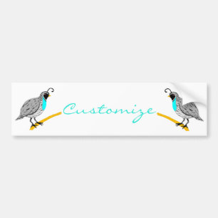 Adesivo Para Carro Thunder_Cove da Quail com garganta azul