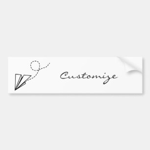 Adesivo Para Carro Thunder_Cove de Voo do Plano de Papel