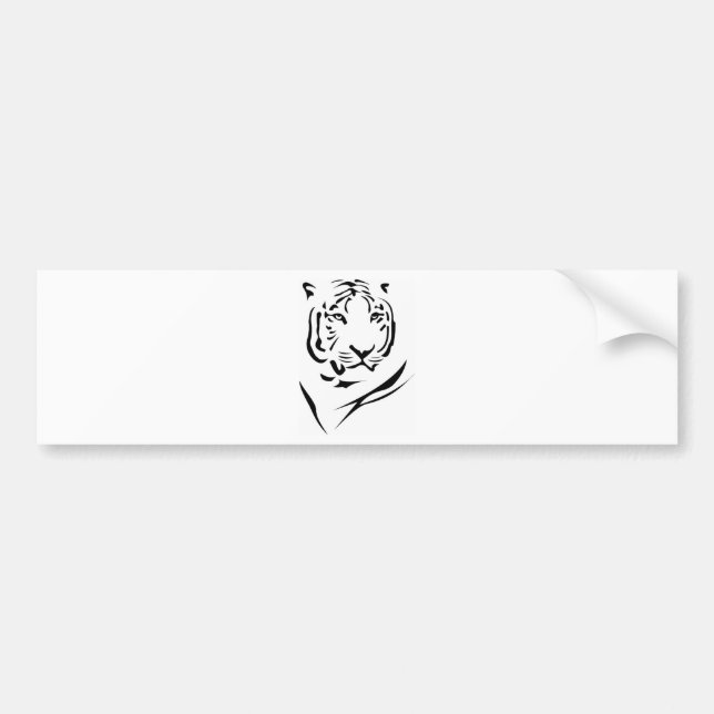 Adesivo Para Carro Tigre (Frente)