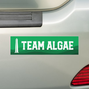 Adesivo Para Carro Time Algas Espelho Engraçado Anti-Trump