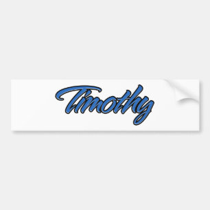 Adesivo Para Carro Timothy Name blue Aufkleber Sticker Autoaufkleber