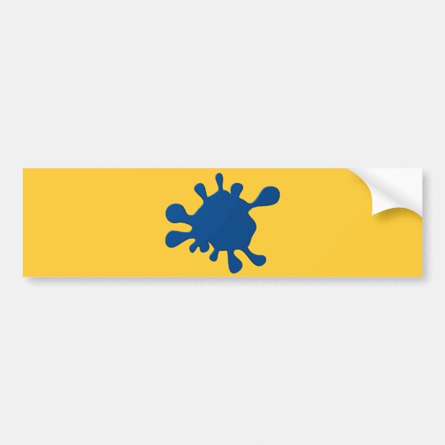Adesivo Para Carro Tinta azul (Frente)