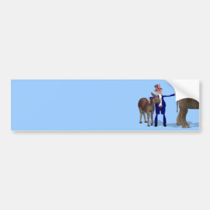 Adesivo Para Carro Tio Sam ama Donkeys
