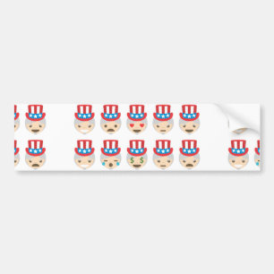 Adesivo Para Carro tio sam emoji