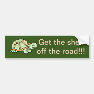 Adesivo Para Carro Tire a carapaça da estrada Turtle Bumper Sticker