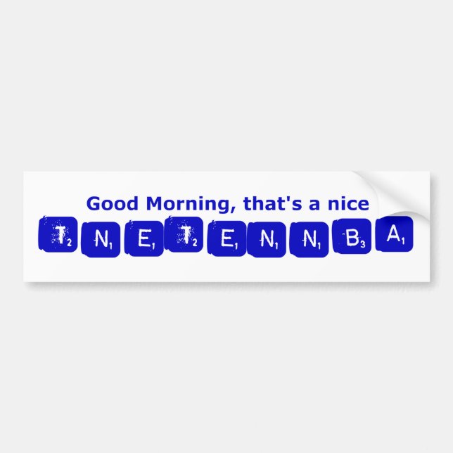 Adesivo Para Carro TNETENNBA - Bom dia (Frente)