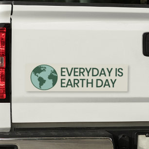 Adesivo Para Carro Todo Dia é Dia da Terra - Amante da Terra Verde Vi