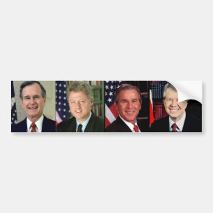 Adesivo Para Carro Todos Juntos, George H. W. Bush/Bill Clinton