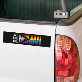 Adesivo Para Carro Todos nós somos a bandeira do Orgulho LGBTQ+ Human