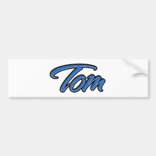 Adesivo Para Carro Tom Name Blue Aufkleber Sticker Autoaufkleber