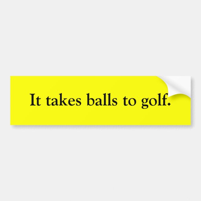 Adesivo Para Carro Toma bolas ao golfe (Frente)