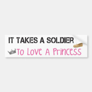 Adesivo Para Carro Toma um soldado para amar uma princesa
