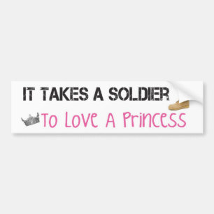 Adesivo Para Carro Toma um soldado para amar uma princesa autocolante