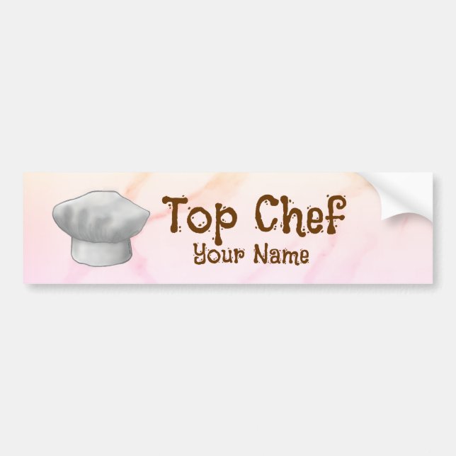Adesivo Para Carro Top Chef (Frente)
