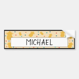 Adesivo Para Carro Tópicos de Coleta de Estudantes Bonitos